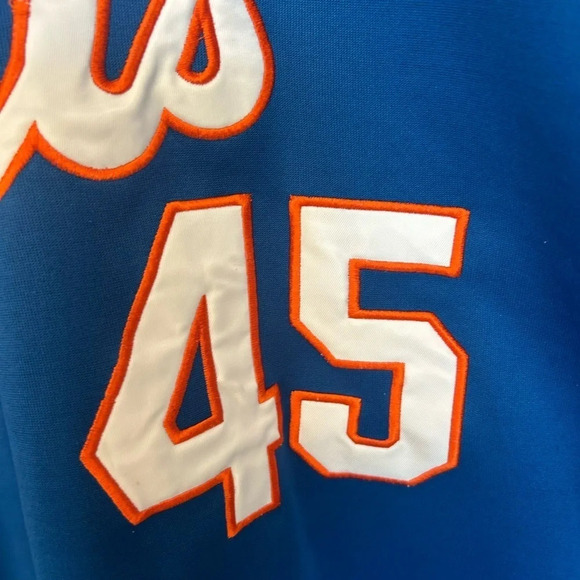 Mitchell and Ness Mets 45 Pedro Martinez XXL jersey  in good used condition - Picture 5 of 12